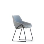 monk chair metal base