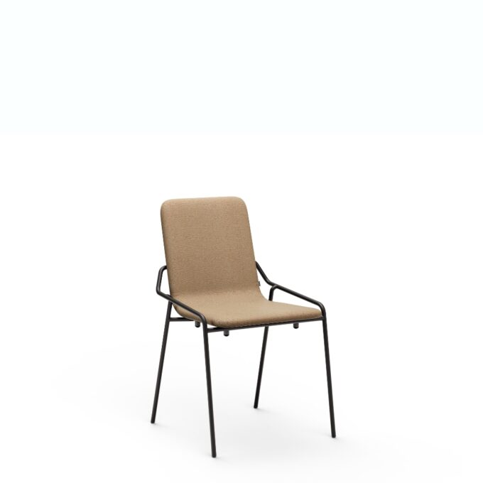 dupont stacking chair upholstered - Image 1