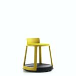 revo low stool on castor base