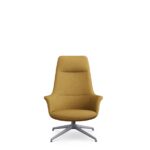 rego lounge chair high-back metal base