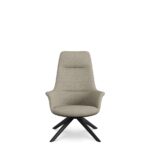 rego lounge chair high-back wood base