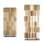 patch divider with wooden panels