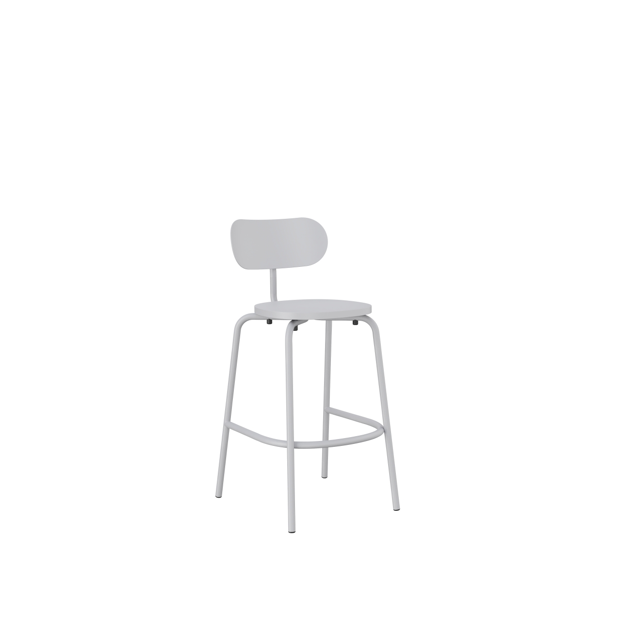 Stelo_metal_modern_minimalist_barstool_for_outdoor_1_white_aluminium stelo barstool - Image 1